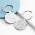 Personalised Personalised Save the Date Round Keyring