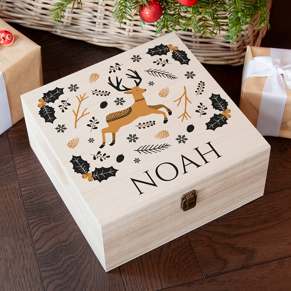 Personalised Personalised Scandi Deer Christmas Eve Box