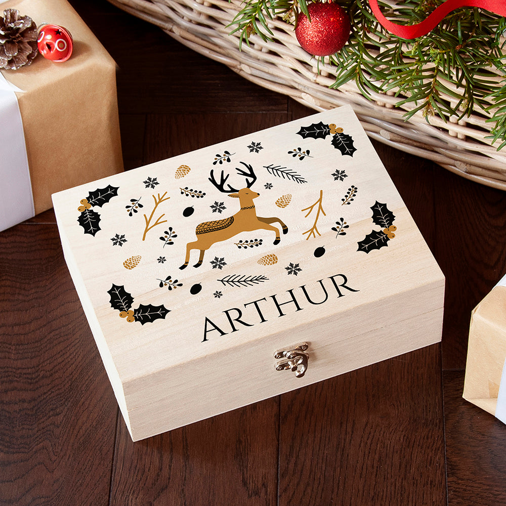 Personalised Personalised Scandi Deer Christmas Eve Box