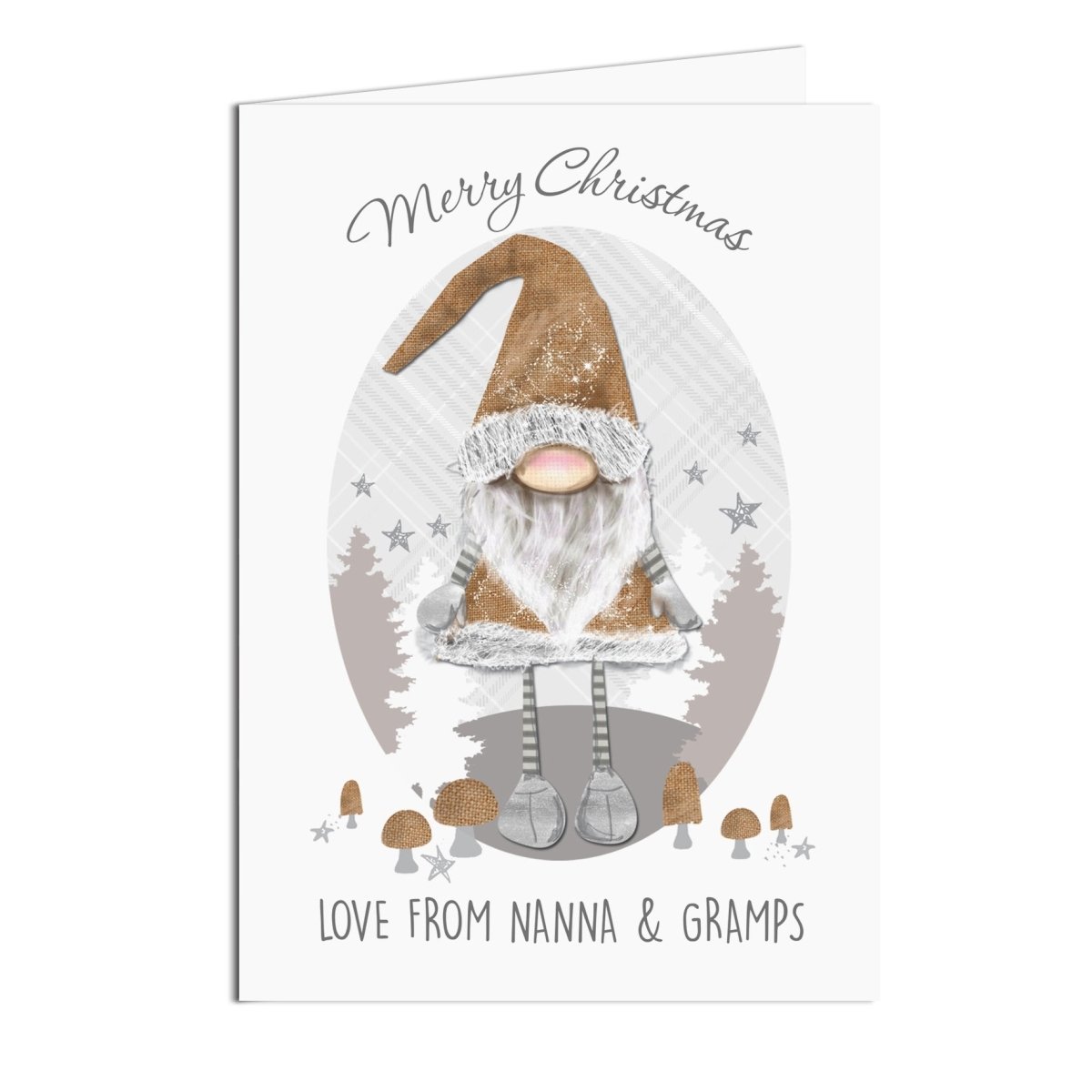 Personalised Scandinavian Christmas Gnome Card