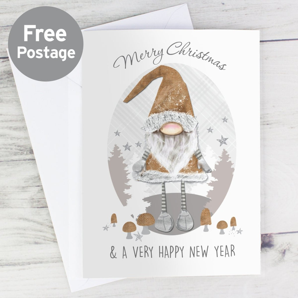 Personalised Scandinavian Christmas Gnome Card