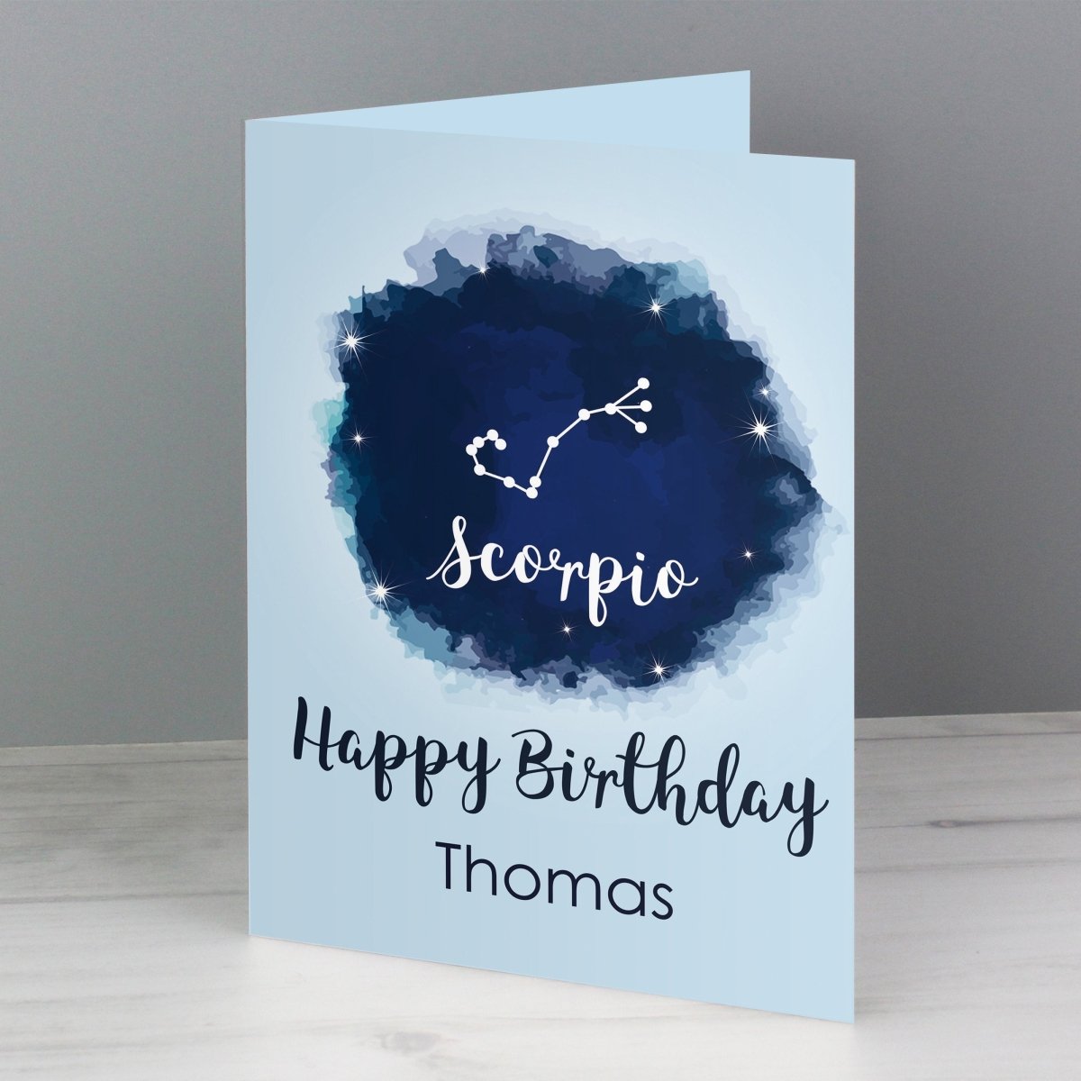 Personalised Scorpio Zodiac Star Sign Card (October 23rd - November 21st)