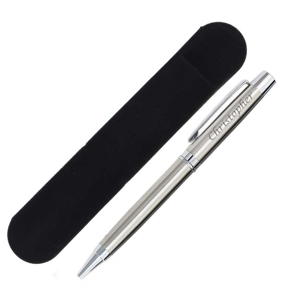 Personalised Scripted Pen And Pouch Set
