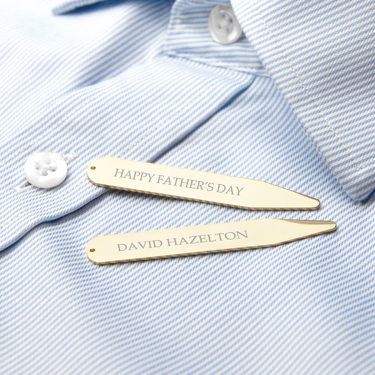 Personalised Secret Message Gold Collar Stiffener