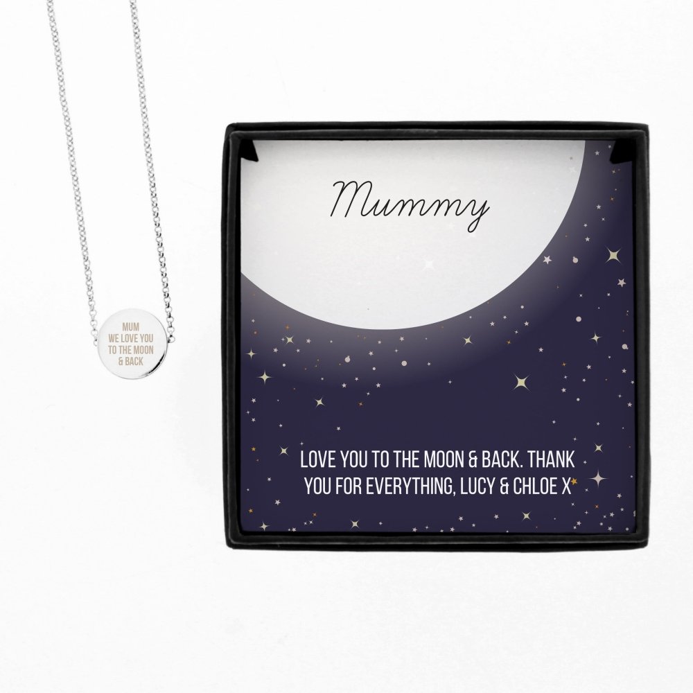 Personalised Sentiment Disc Necklace And Box