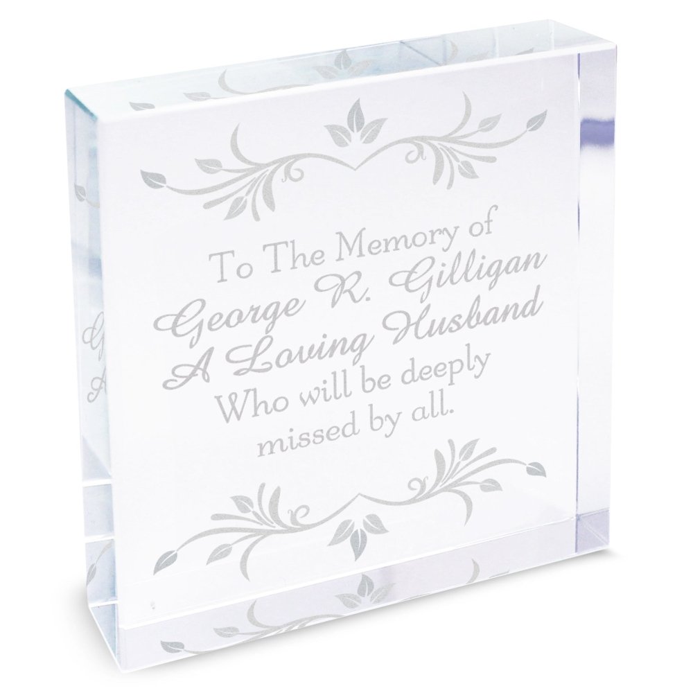 Personalised Sentiments Large Crystal Token