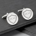 Personalised Shield Round Cufflinks
