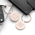 Personalised Siblings Round Keyring