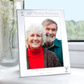 Personalised Silver 5x7 Inch 60th Wedding Anniversary Photo Frame