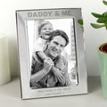 Personalised Silver 5x7 Inch Daddy & Me Photo Frame