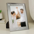 Personalised Silver 5x7 Inch Decorative Our Sons Wedding Photo Frame