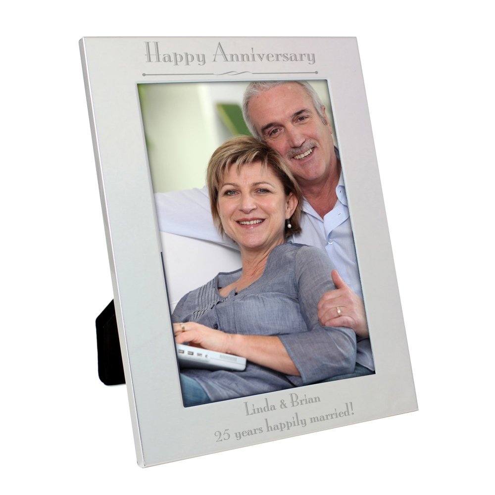 Personalised Silver 5x7 Inch Decorative Photo Frame