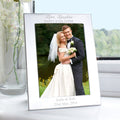 Personalised Silver 5x7 Inch Happily Ever After Photo Frame