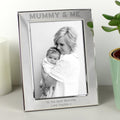 Personalised Silver 5x7 Inch Mummy & Me Photo Frame