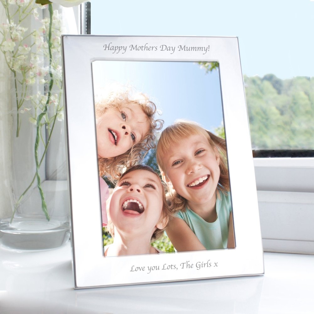 Personalised Silver 5x7 Inch Photo Frame