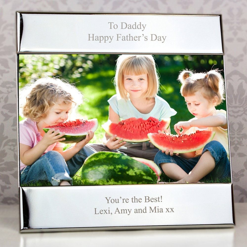 Personalised Silver 6x4 Inch Photo Frame