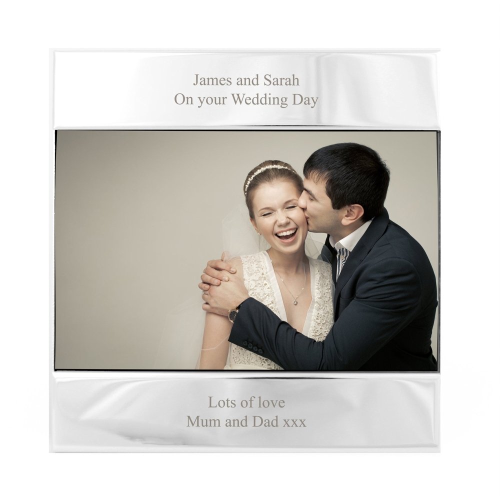 Personalised Silver 6x4 Inch Photo Frame