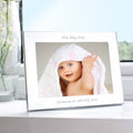 Personalised Silver 7x5 Inch Landscape Photo Frame