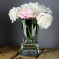 Personalised 'silver Anniversary' Glass Vase