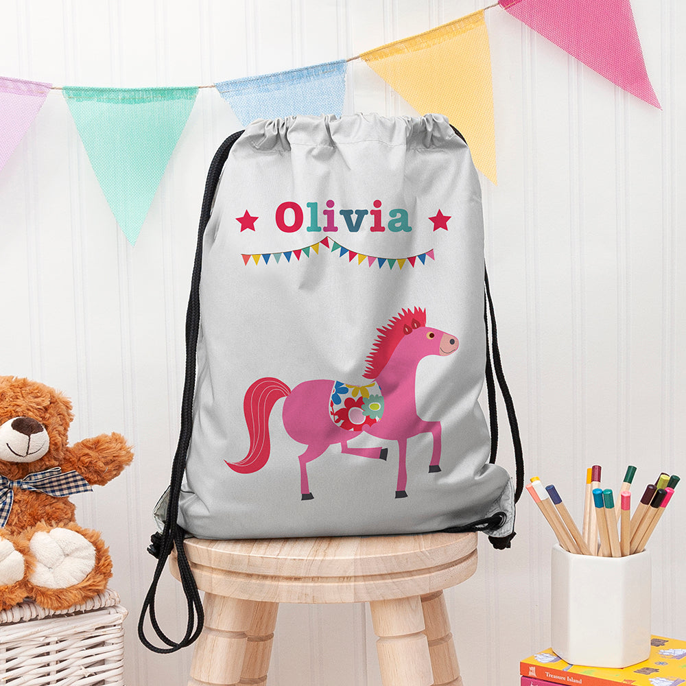 Personalised Personalised Silver Circus Waterproof Swim Bag