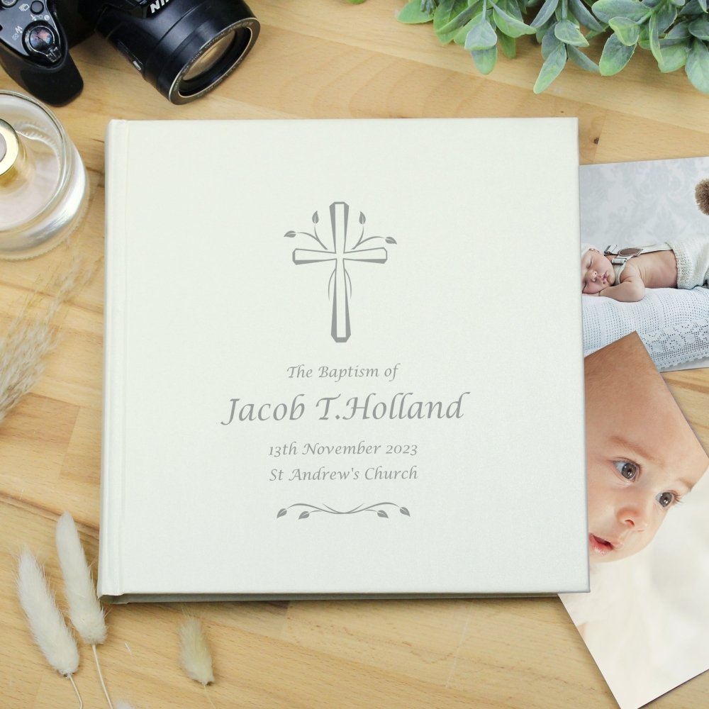 Personalised Silver Cross Album With Sleeves