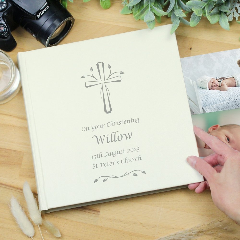 Personalised Silver Cross Album With Sleeves