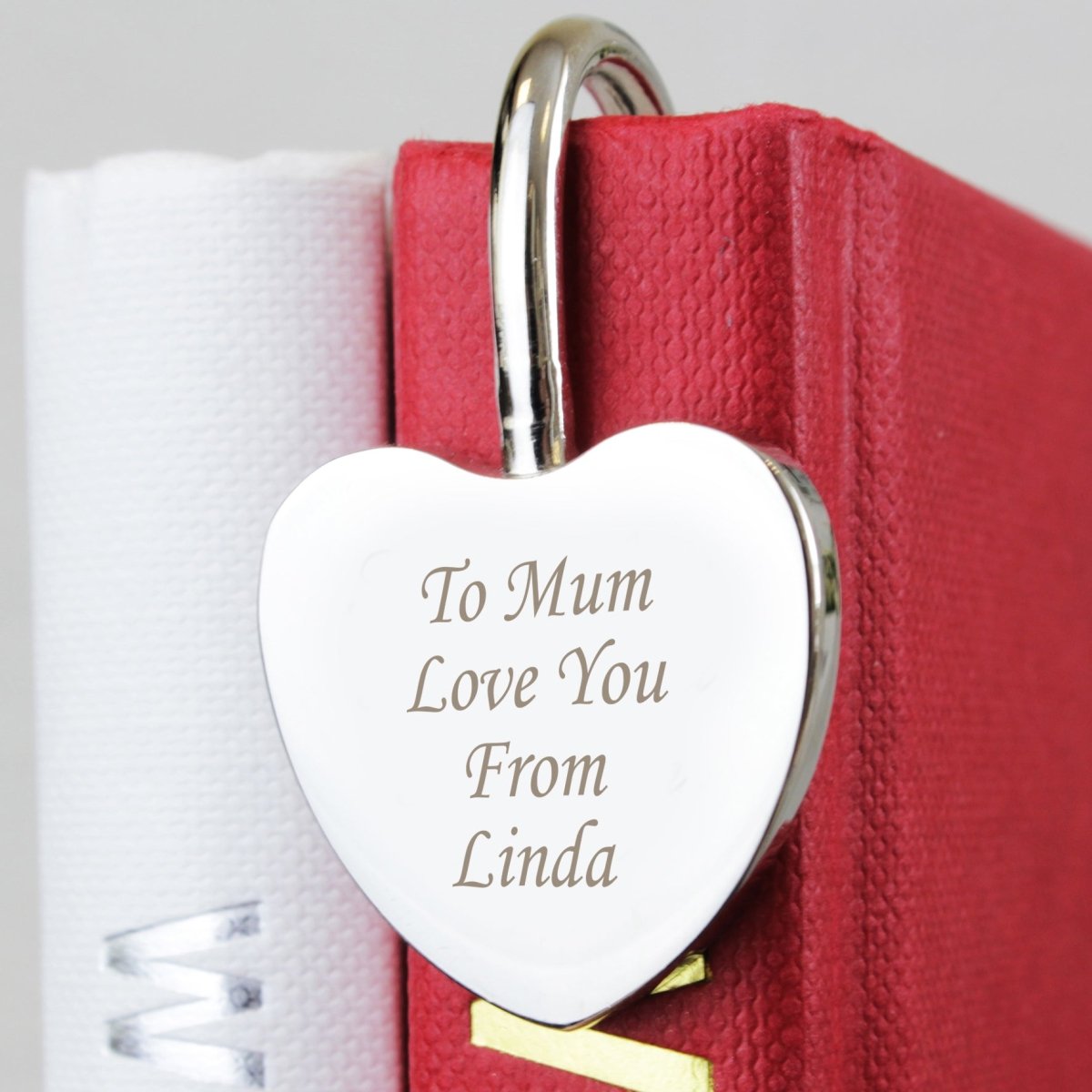 Personalised Silver Heart Bookmark