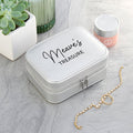 Personalised Silver 'My Treasure' Travel Jewellery Case