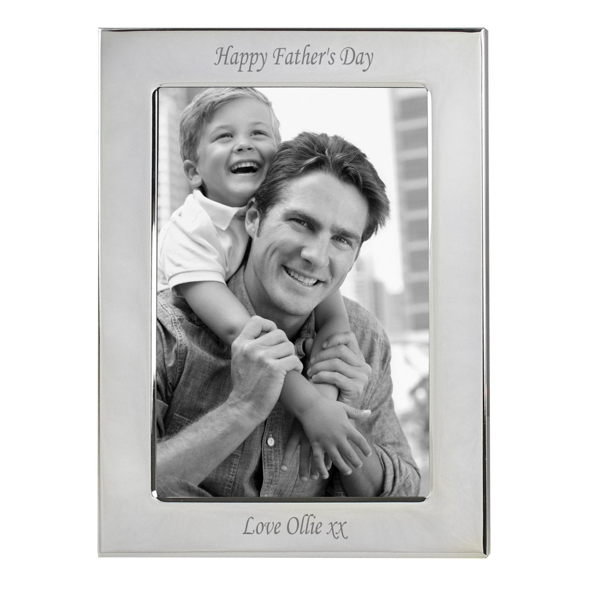 Personalised Silver Plated 5x7 Inch Photo Frame