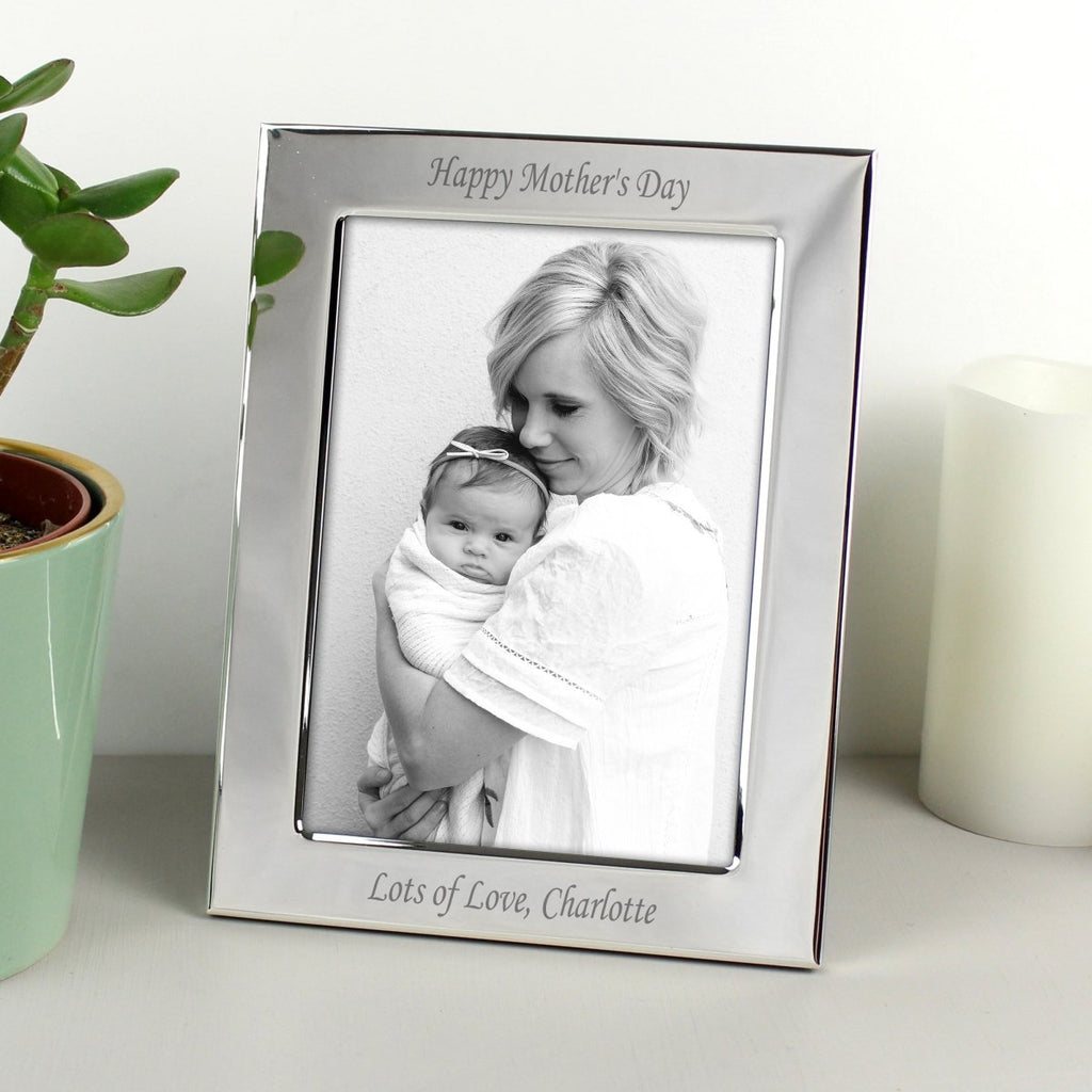 Personalised Silver Plated 5x7 Inch Photo Frame