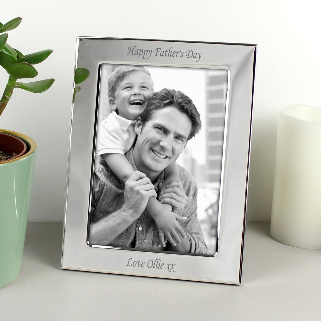 Personalised Silver Plated 5x7 Inch Photo Frame