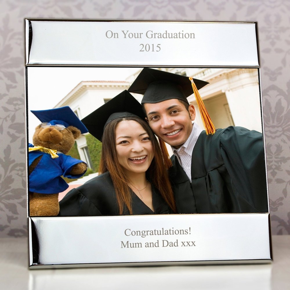Personalised Silver Square 6x4 Inch Photo Frame