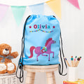 Personalised Personalised Sky Blue Circus Waterproof Swim Bag