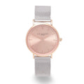 Personalised Small Elie Beaumont Rose Silver Watch