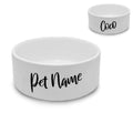 Personalised Small Pet Bowl with Slanted Name