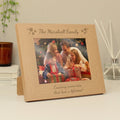 Personalised Snowflake 7x5 Inch Landscape Wooden Photo Frame