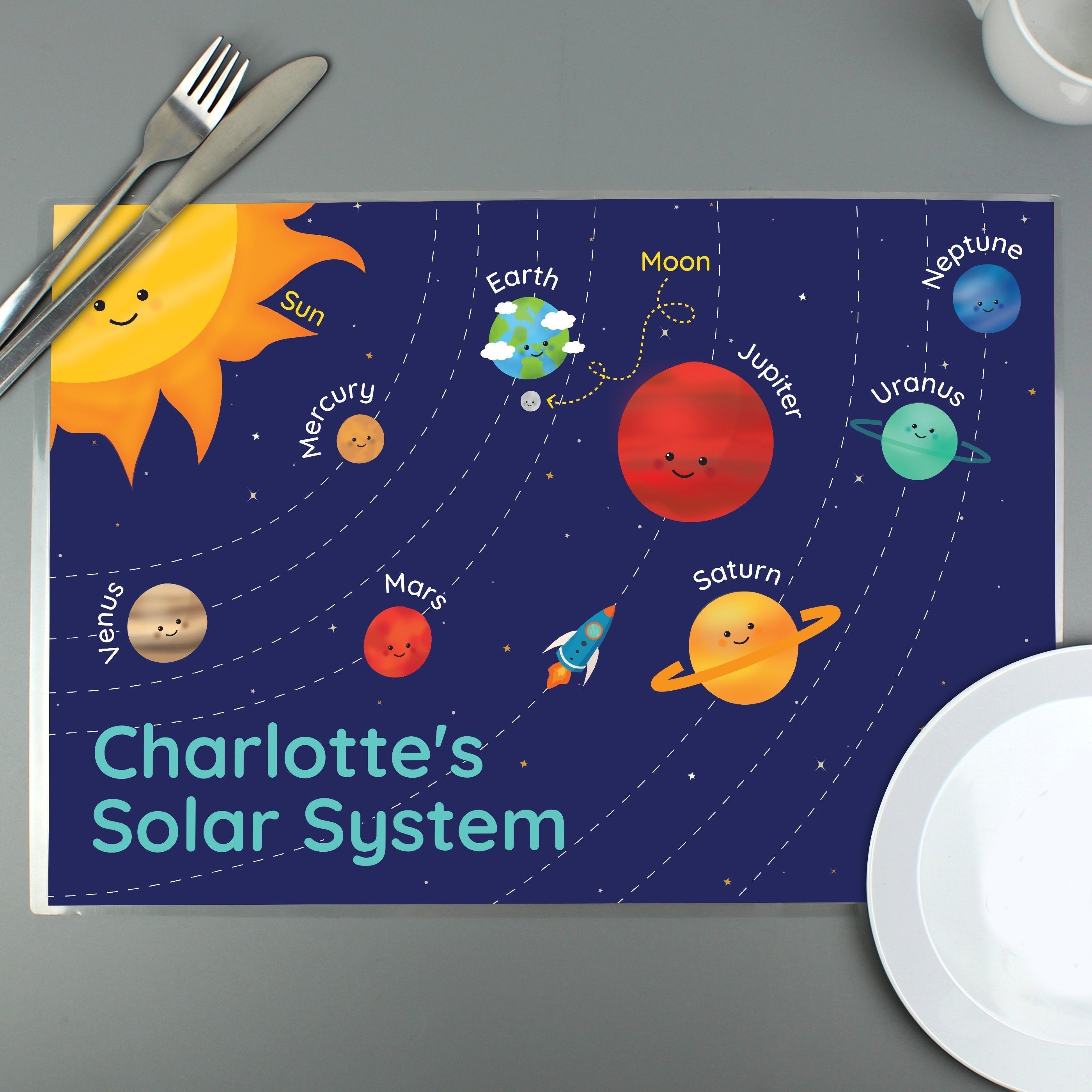 Personalised Solar System Placemat