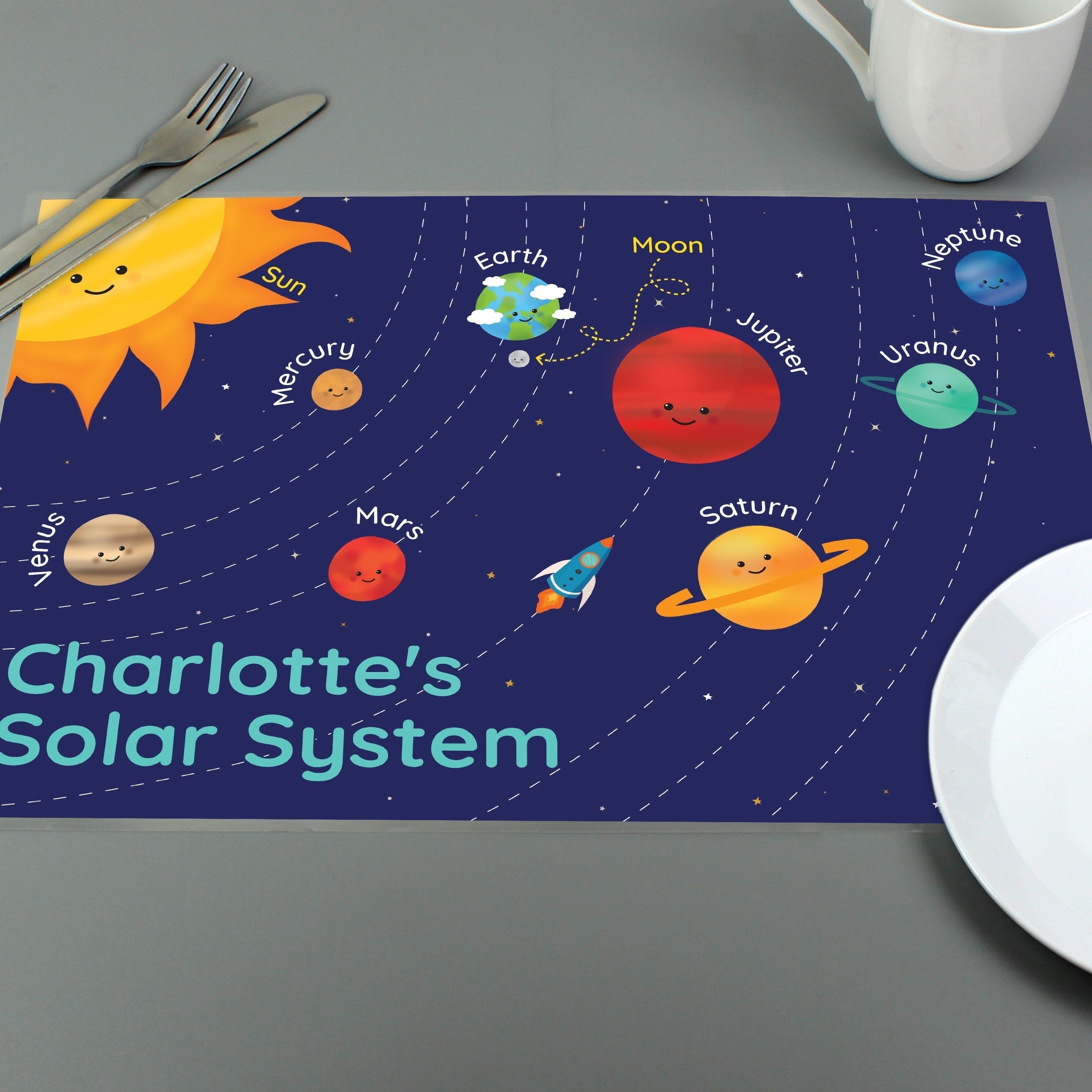 Personalised Solar System Placemat