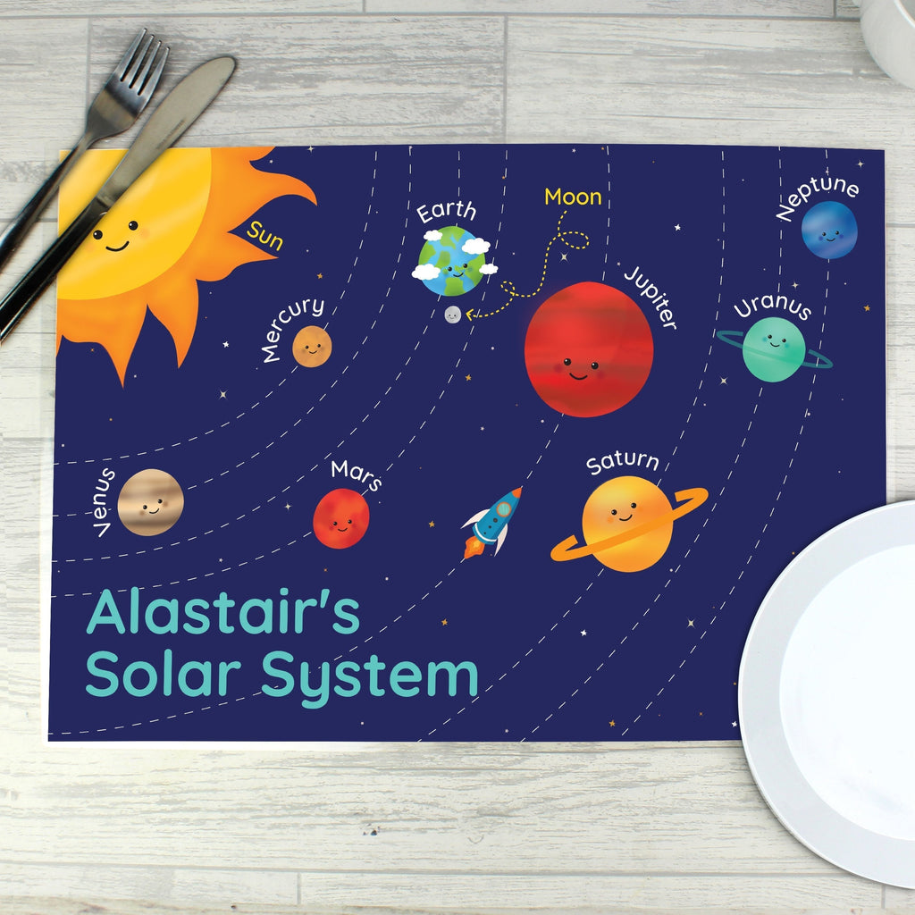 Personalised Solar System Placemat
