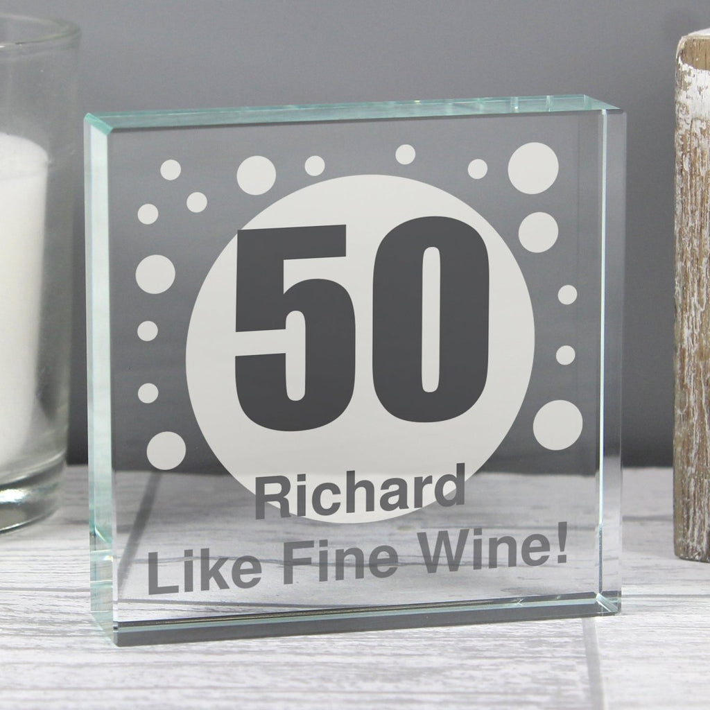 Personalised Spots Age Large Crystal Token
