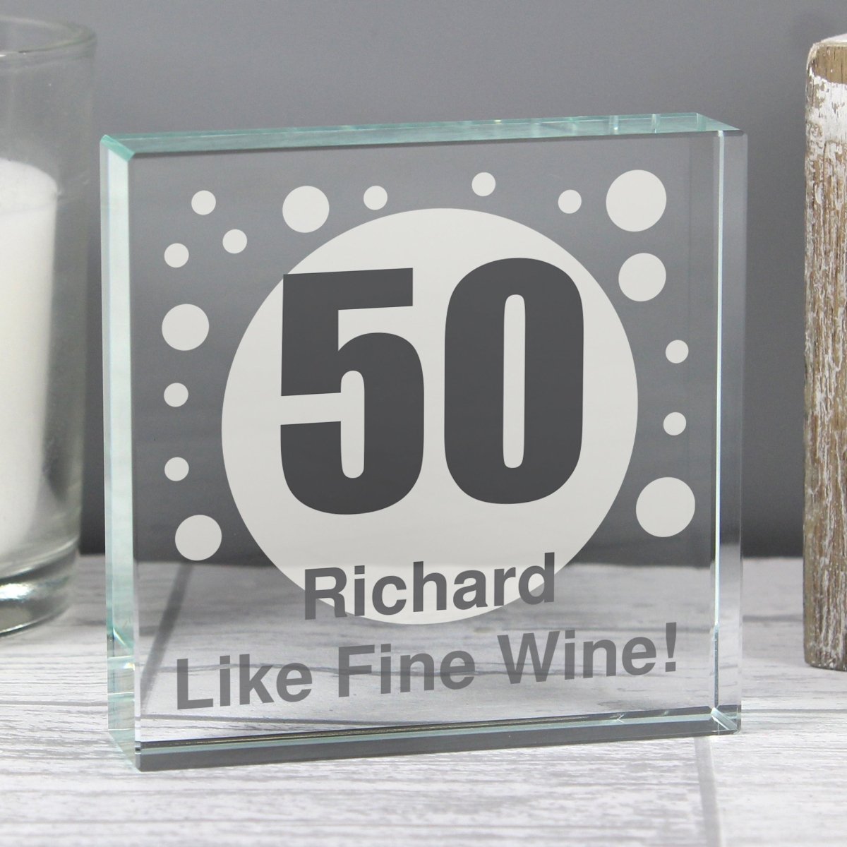 Personalised Spots Age Large Crystal Token