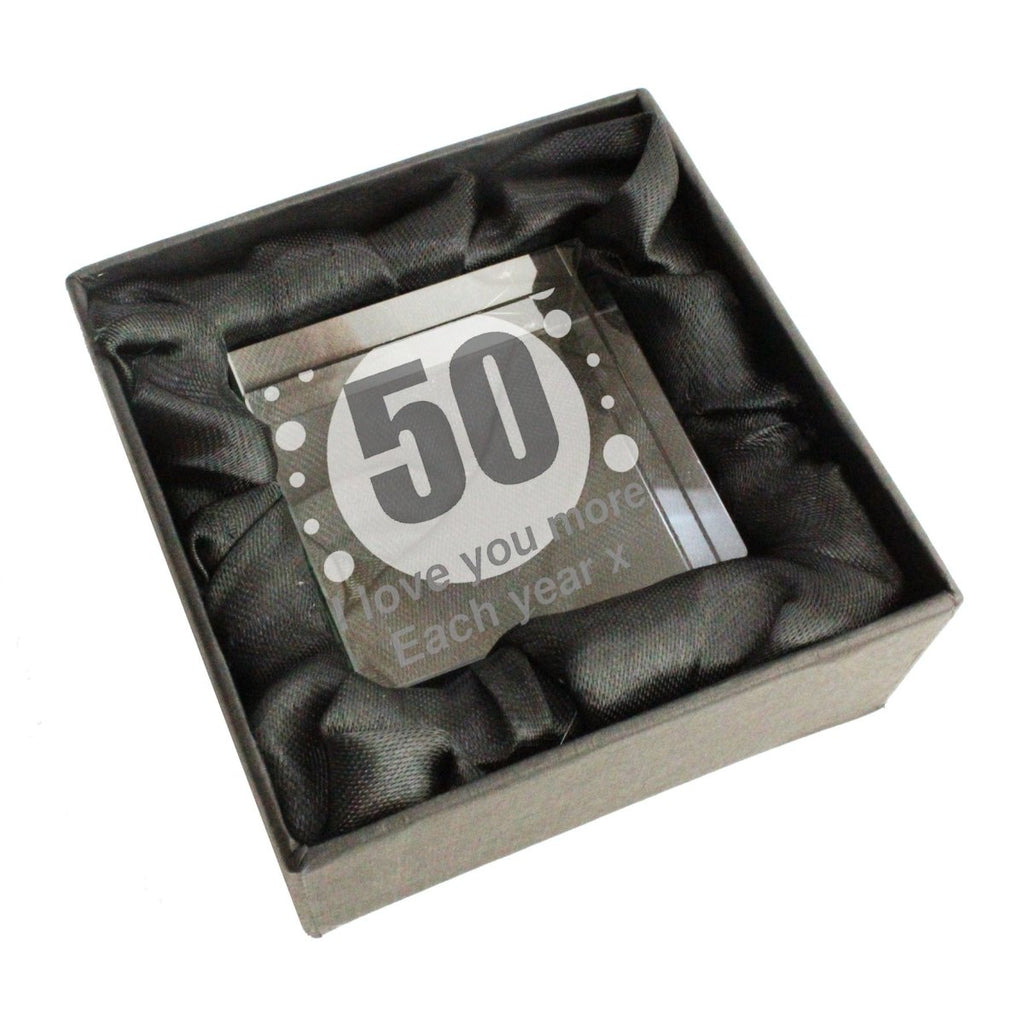 Personalised Spots Age Large Crystal Token