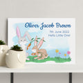 Personalised Personalised Spring Bunny Framed Print