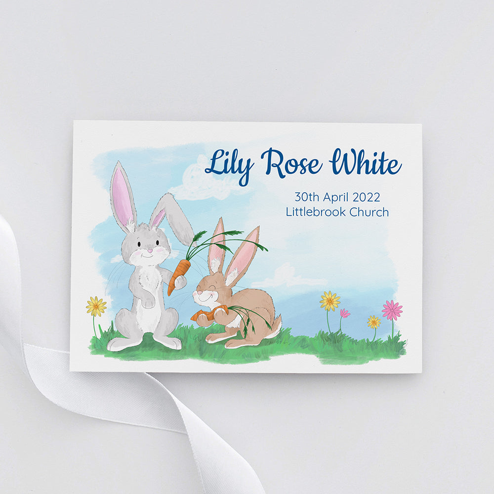 Personalised Personalised Spring Bunny Framed Print