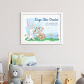 Personalised Personalised Spring Bunny Framed Print