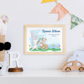 Personalised Personalised Spring Bunny Framed Print