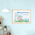 Personalised Personalised Spring Bunny Framed Print