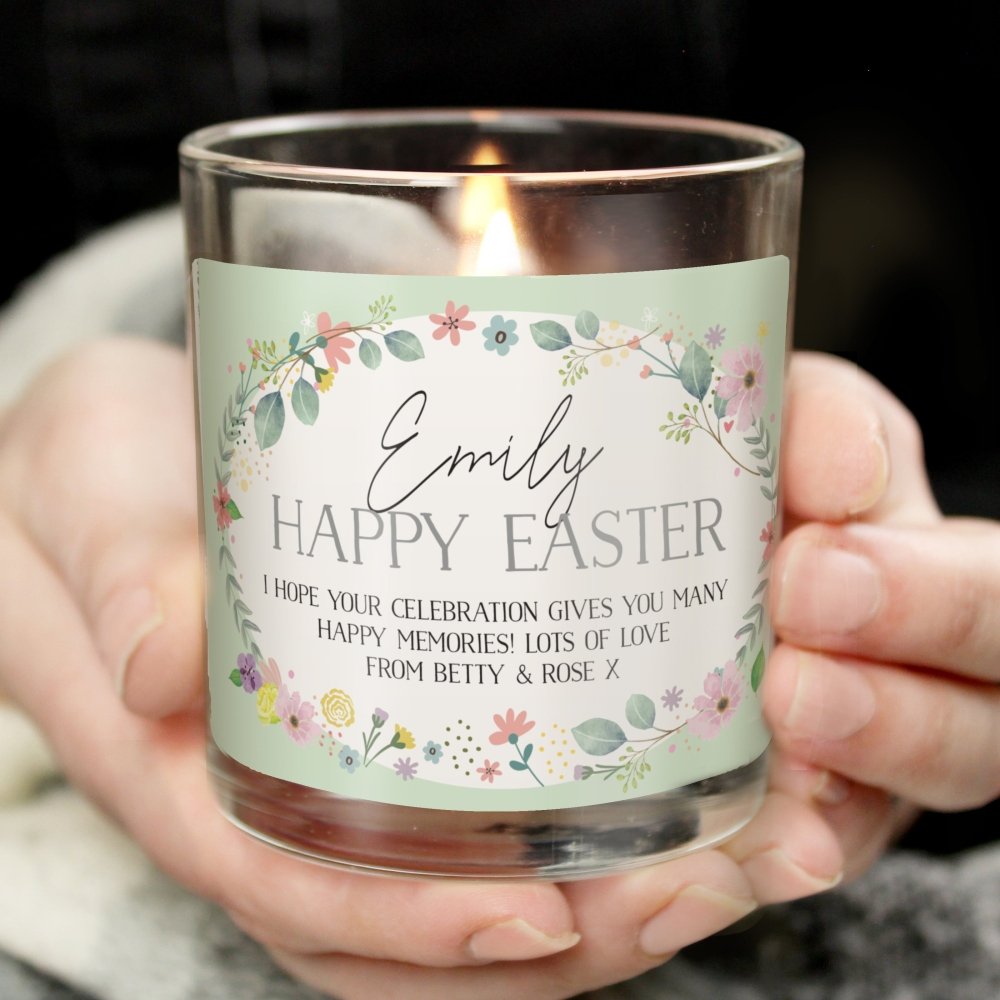 Personalised Springtime Jar Candle