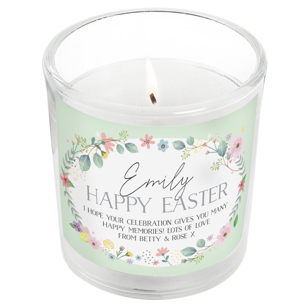 Personalised Springtime Scented Jar Candle