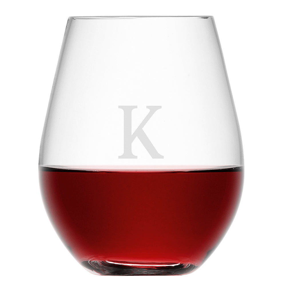 Personalised Personalised Stemless Red Wine Glass